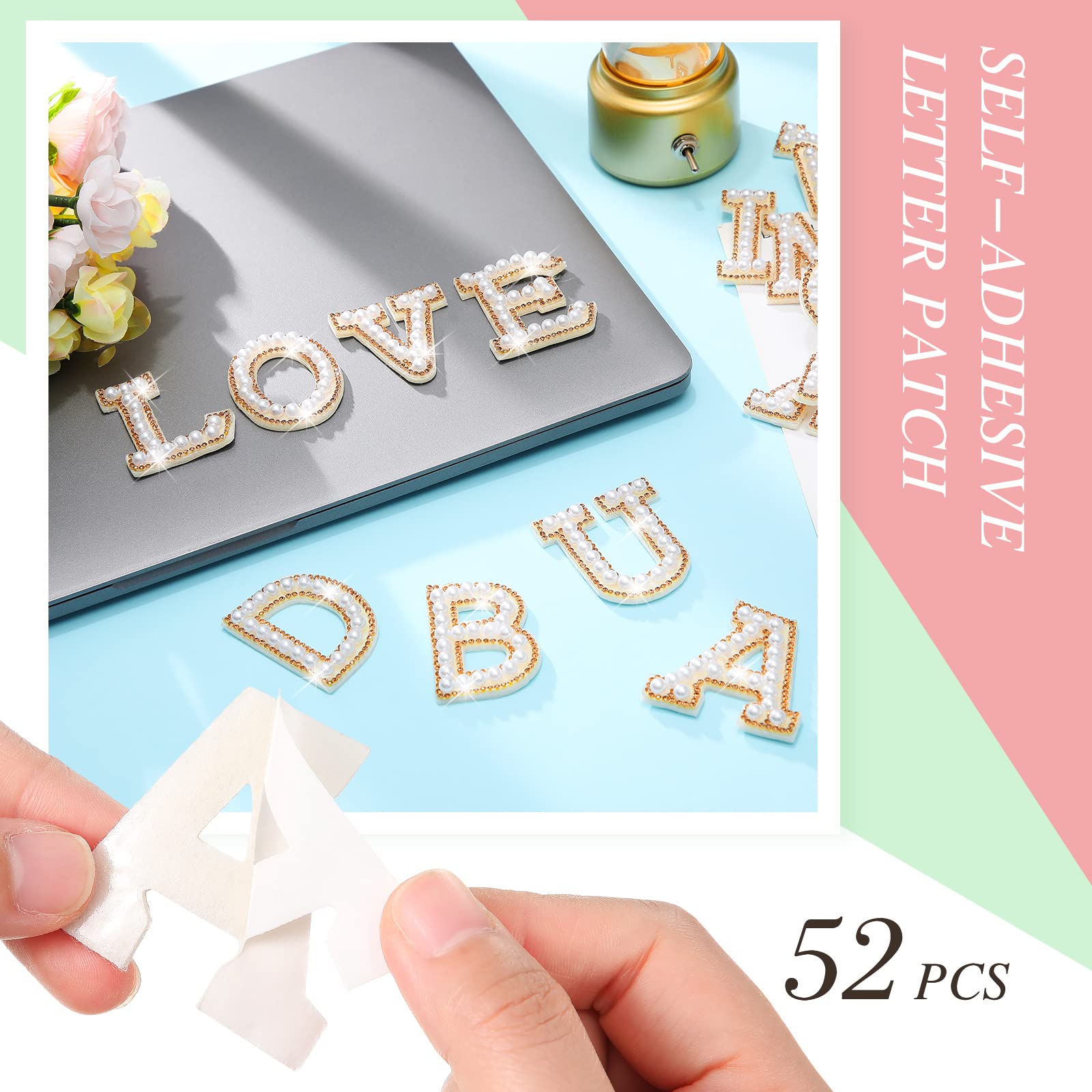 Amazon.com: WILLBOND 52 Pieces Self Adhesive Pearl